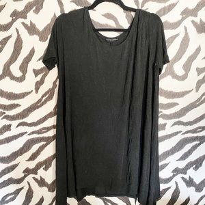 Brandy Melville t-shirt swing dress in charcoal gray